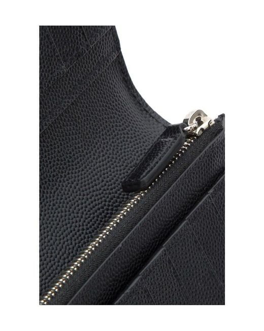 Saint Laurent Black Paris Classic Continental Wallet for men