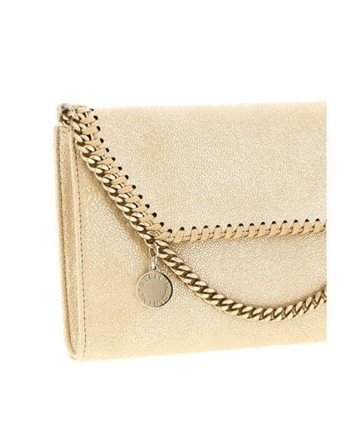 Stella McCartney Natural Falabella Logo Charm Crossbody Bag