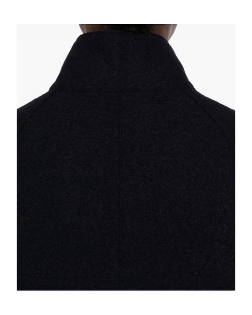 Harris Wharf London Black Single-Breasted Coat