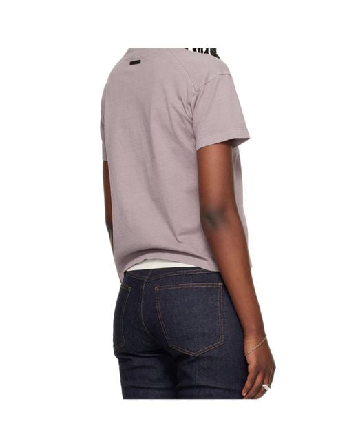 Fear Of God Gray Short-Sleeved T-Shirt