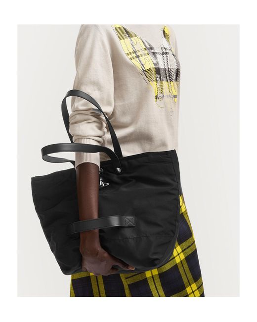 Vivienne Westwood Black Utility Small Shopper Bag