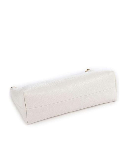 Coccinelle White Chain Strap Shoulder Bag
