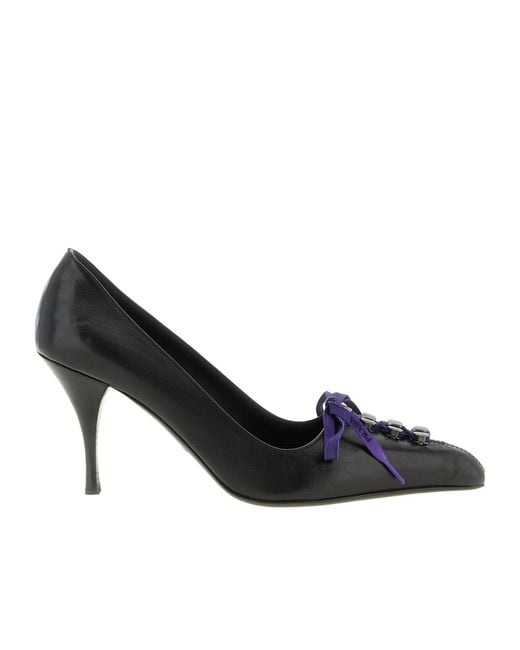 Prada Black Pointed-Toe High Heels