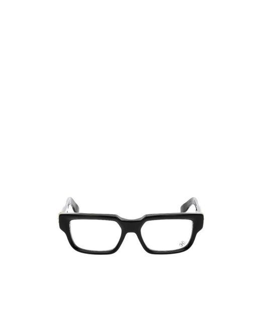 Chrome Hearts White Cross-Detail Glasses for men