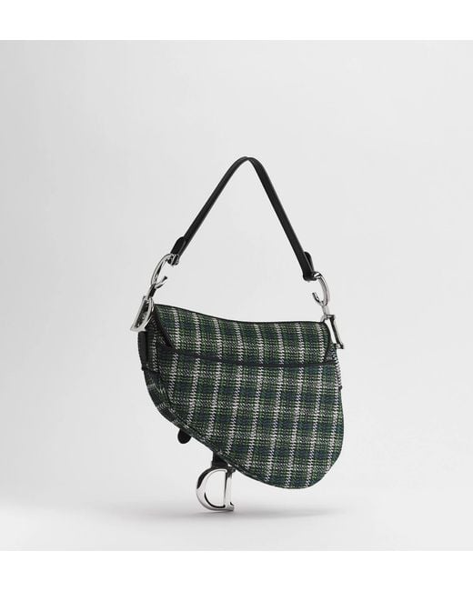 Dior Black Saddle Bag With Strap