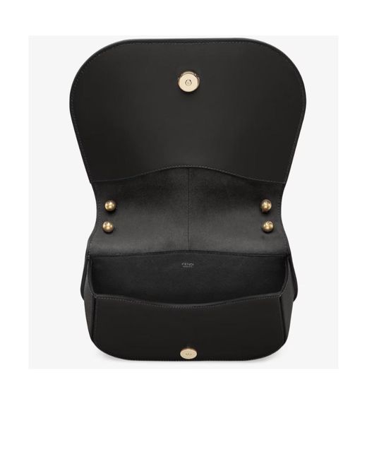 Fendi Black Cmon Medium Shoulder Bag