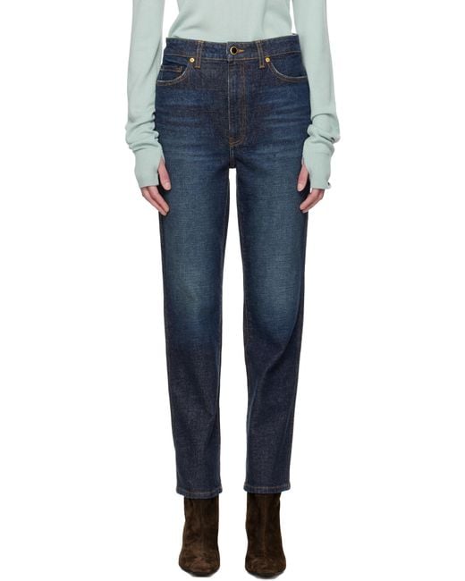 Khaite Blue Abigail Stretch Jeans