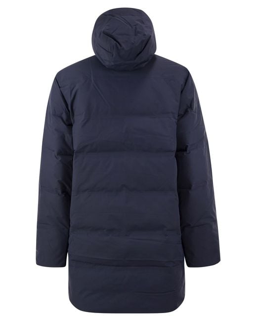 Patagonia Blue Jackson Glacier Hooded Padded Parka for men