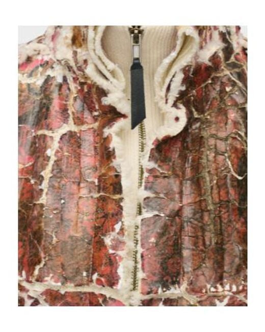 Maison Margiela Brown Vintage High-Neck Effect Jacket