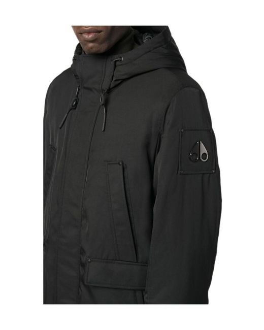 Moose Knuckles Black Parkas for men