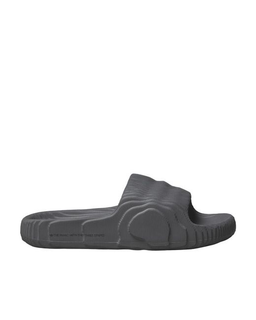 Adidas Originals Gray Island Club Adilette 22 Slides for men