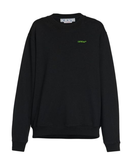 Off-White c/o Virgil Abloh Black Blurred Arrow Reg Crewneck Multico