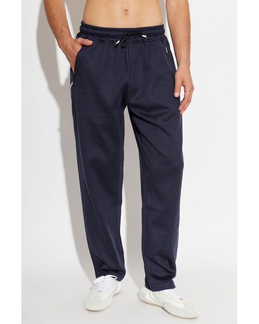 Eleventy Blue Drawstring Straight-Leg Pants for men