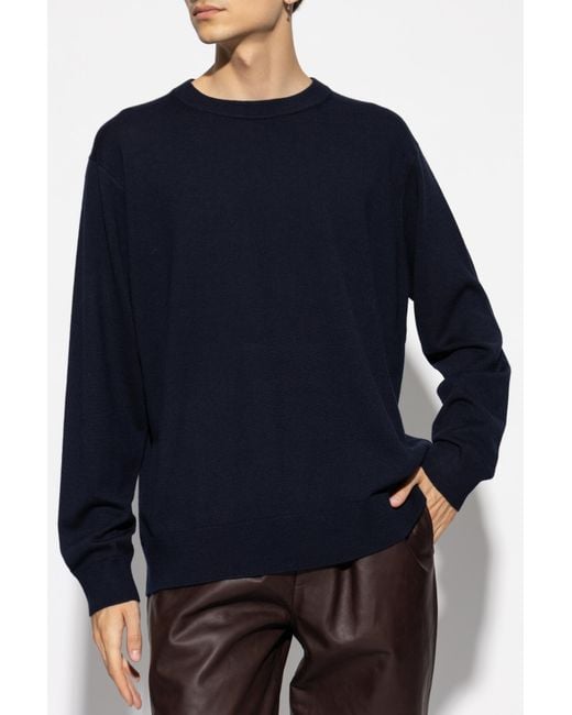 Dries Van Noten Blue Long-Sleeved Sweater for men