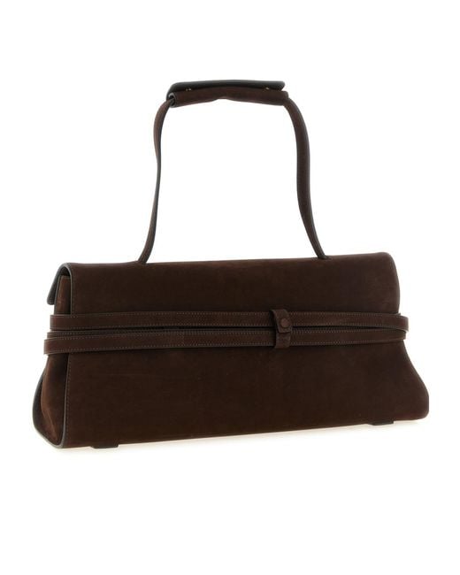Moschino Black Tie Me Belt-Detail Shoulder Bag