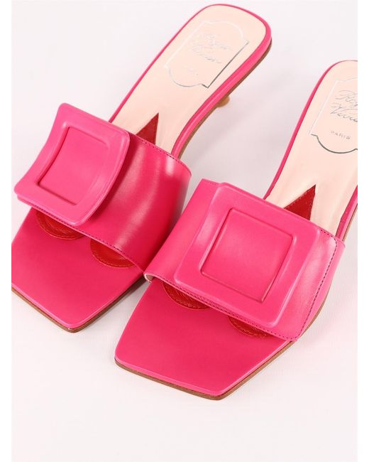 Roger Vivier Pink High-Heeled Sandals