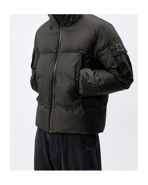 C P Company Black Metropolis Series Metroshield Hooded Down Jacket for men