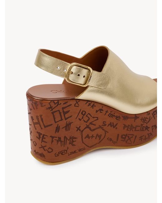 Chloé Brown Chloé Maxime Platform Heeled Sandals