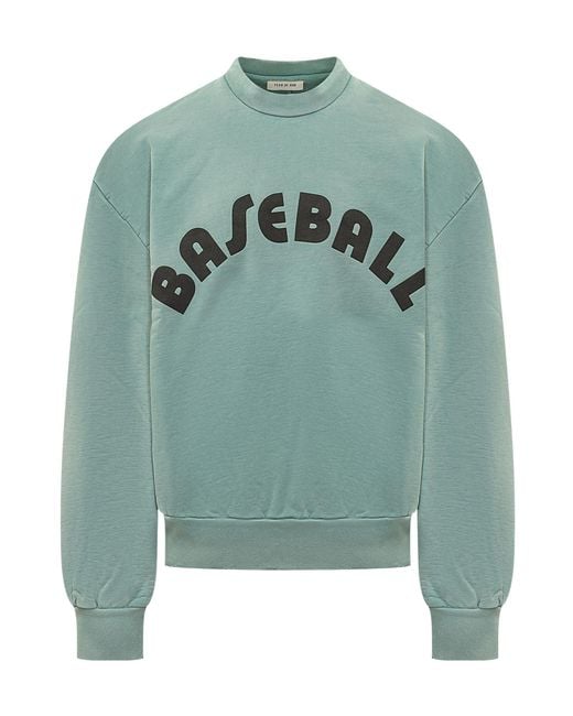 Fear Of God Green Logo-Print Sweatshirt for men