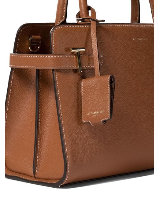 Le Tanneur Brown Medium Grained Leather Tote