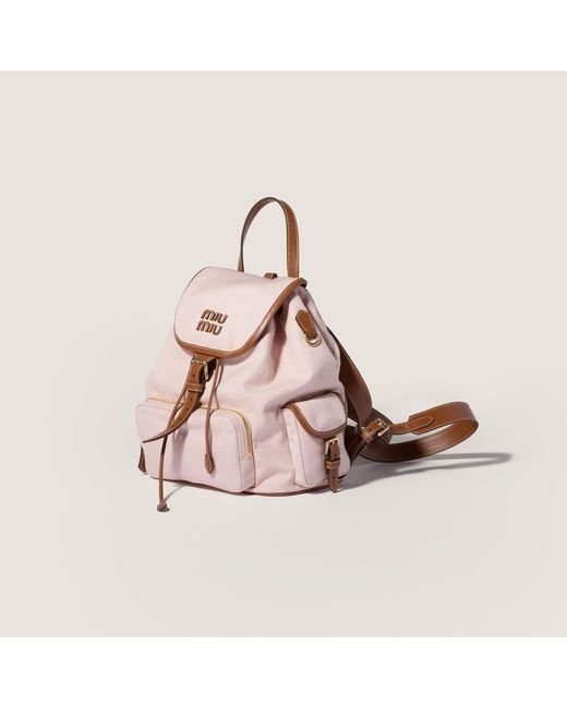 Miu Miu Pink Flap Backpack