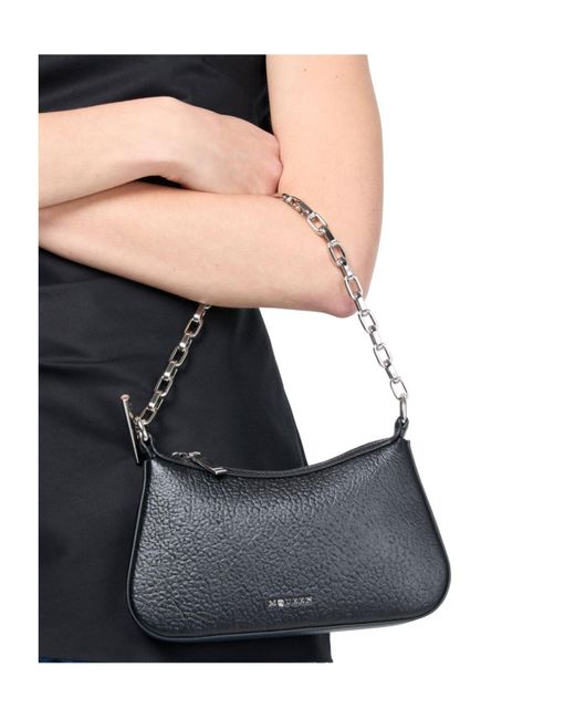 Alexander McQueen Black Mini Cross-Bar Pouch