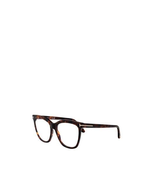 Tom Ford White Eyewear Cat-Eye Frame Glasses