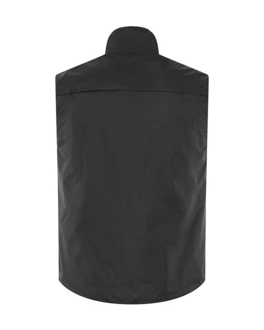 C P Company Black Waterproof Functional Vest for men