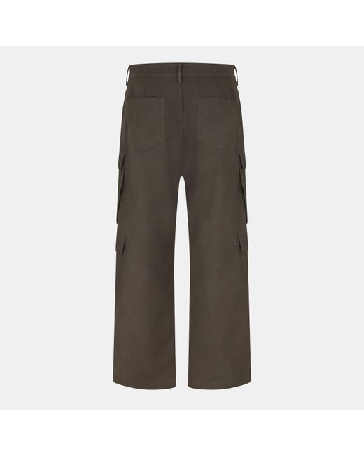 Rick Owens Gray Double-Layered Cargo Pants for men
