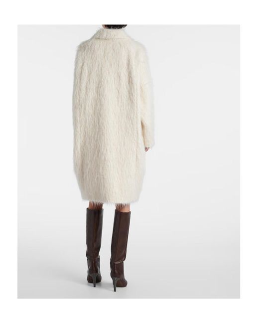 Brunello Cucinelli White Long-Sleeved Coat