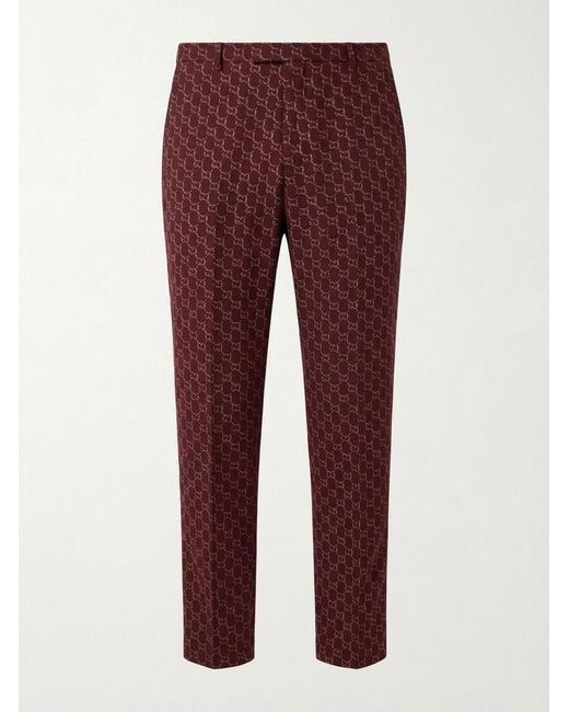 Gucci Purple Gg Shadow Pants for men