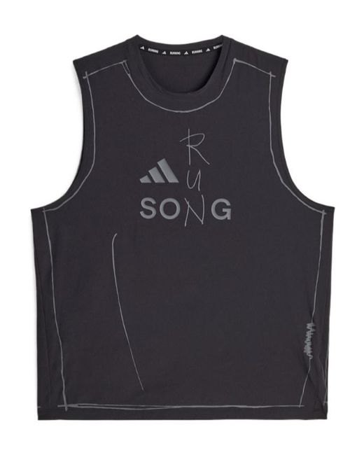 Adidas x Song For the Mute Black Adi365 Sftm Running Tank for men