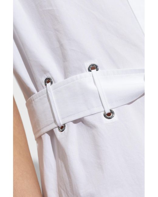 Max Mara White Poplin Shirt Dress