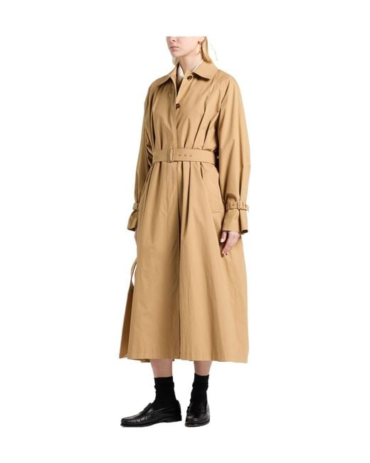 Max Mara Natural Plain Colour Full-Length Jackets