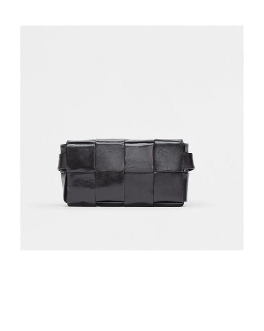 Bottega Veneta Black Mini Cassette Belt Bag for men