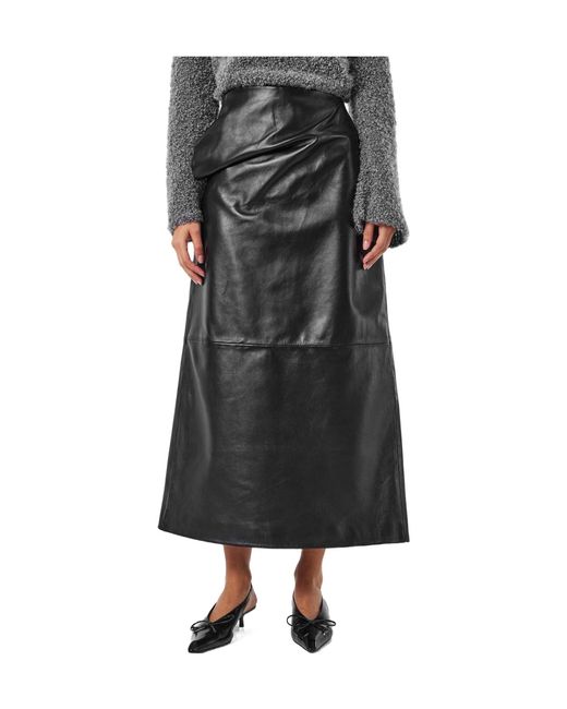 Magda Butrym Black High-Waisted Long Dress