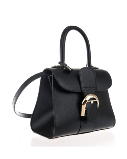 Delvaux Black Mini Brillant Shoulder Bag