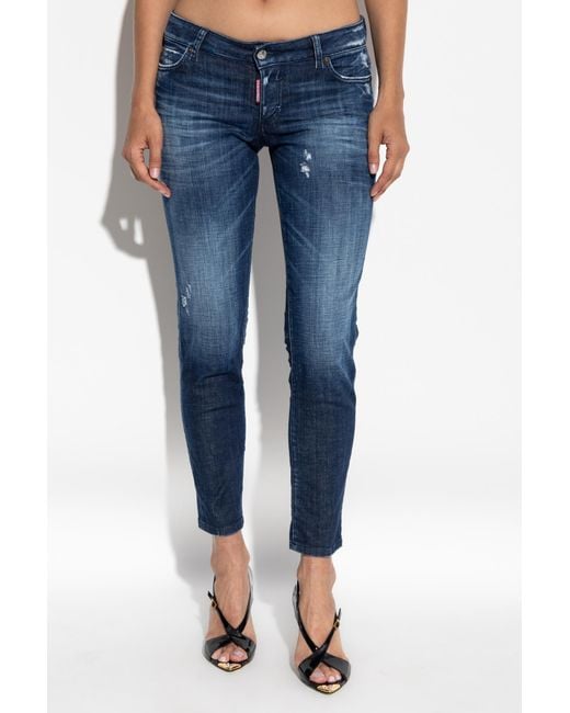 DSquared² Blue Jennifer Distressed Jeans