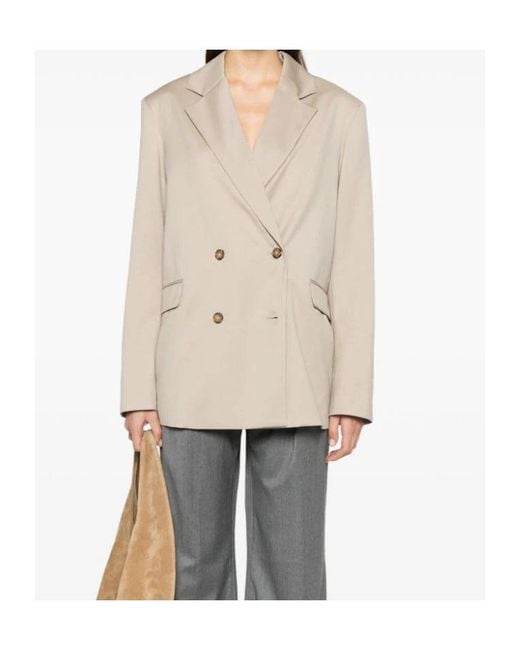 Loulou de Saison Natural Long-Sleeved Suit Jacket