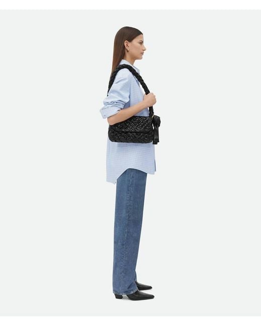 Bottega Veneta Black Kalimero Citta Shoulder Bag