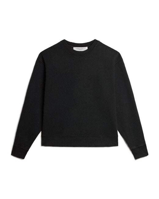 Golden Goose Deluxe Brand Black Boxy Logo Sweatshirt for men
