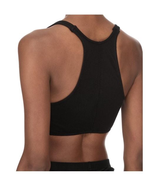 Rick Owens Black Square Neckline Top