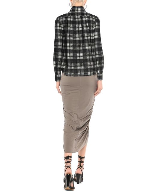 Saint Laurent Black Plaid Long Sleeve Shirt