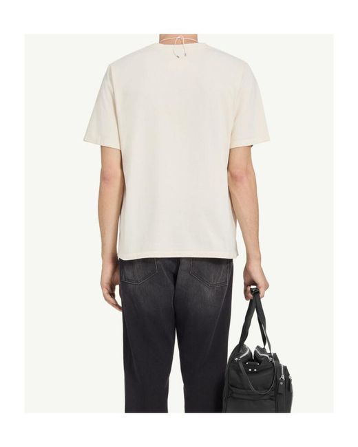 MM6 by Maison Margiela Black Logo Printed Crewneck T-Shirt for men