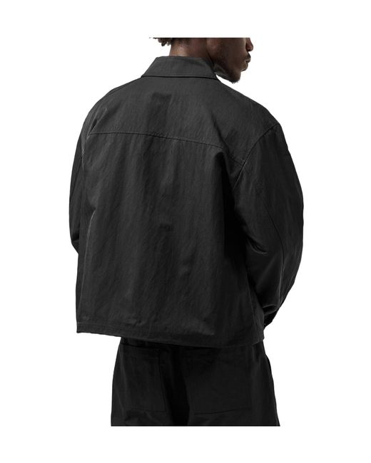 Represent Black Solid Color Overshirt for men