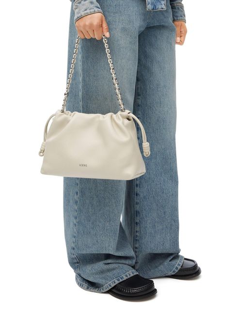 Loewe Natural Flamenco Medium Drawstring Shoulder Bag