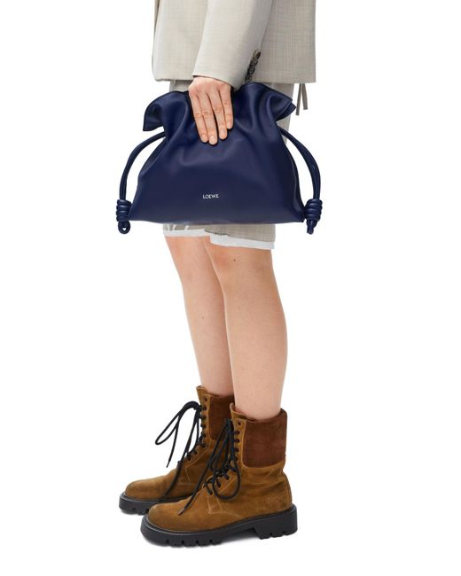 Loewe Blue Leather Flamenco Purse