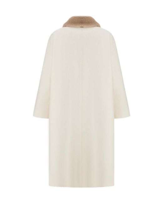 Herno White Long-Sleeved Coat