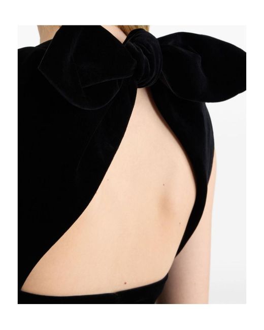 Patou Black Velvet Minidress