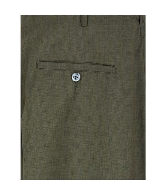Magliano Green People's Pleated Tapered Pants for men